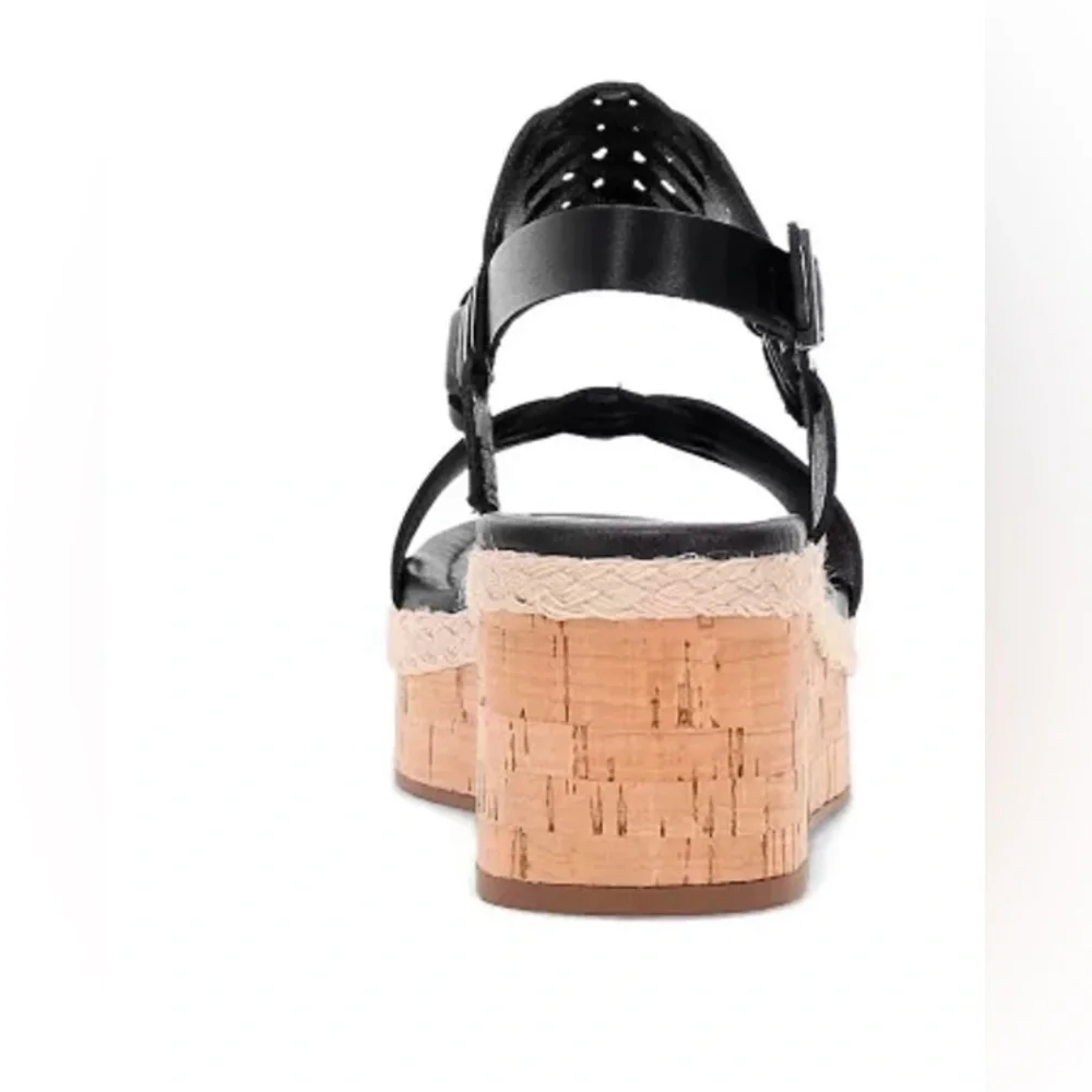 Frye and Co. Size 10 Women’s Black Lavish Wedge Sandal. New With Tags. - Picture 6 of 10